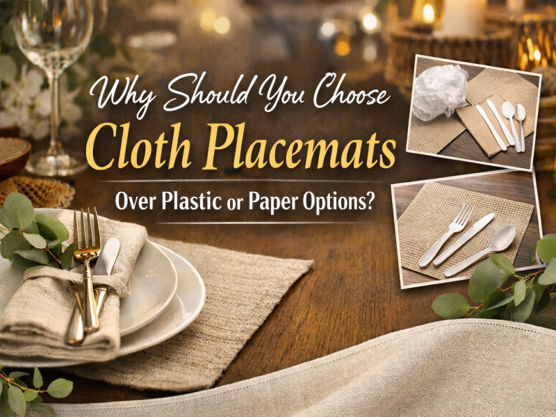 Prečo by ste si mali zvoliť látkové prestieranie pred plastovými alebo papierovými možnosťami?